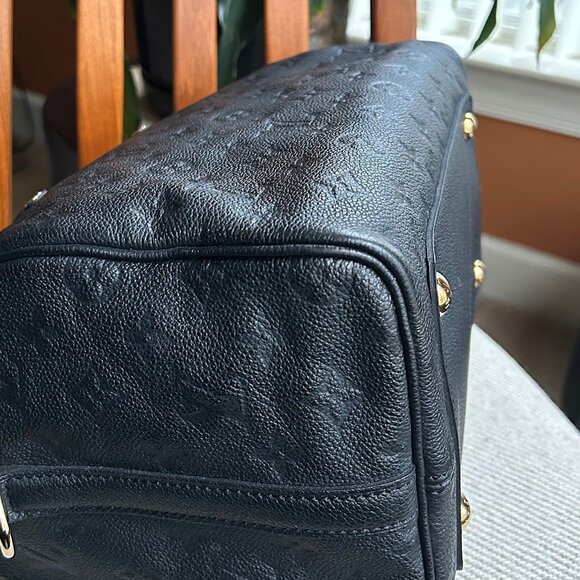LOUIS VUITTON Empreinte Speedy Bandouliere 30 Black - Picture 6 of 16